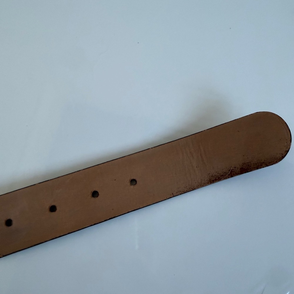 Vintage Banana Republic Bamboo Style Buckle Suede Belt - Picture 9 of 10
